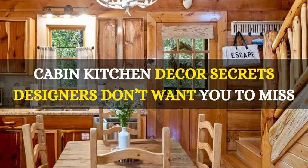 Cabin Kitchen Decor Secrets Designers Don’t Want You to Miss