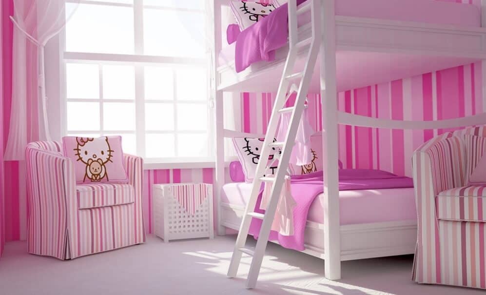 Hello Kitty Bedroom Theme Designs